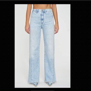 DAZE Far Out Seam Wide Leg in Cupid Denim NWT